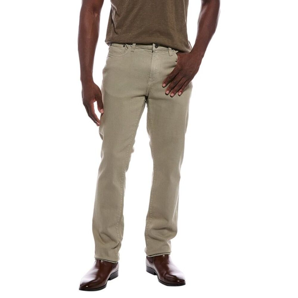 John Varvatos Mens  Slim Fit Knit Jean, Brown